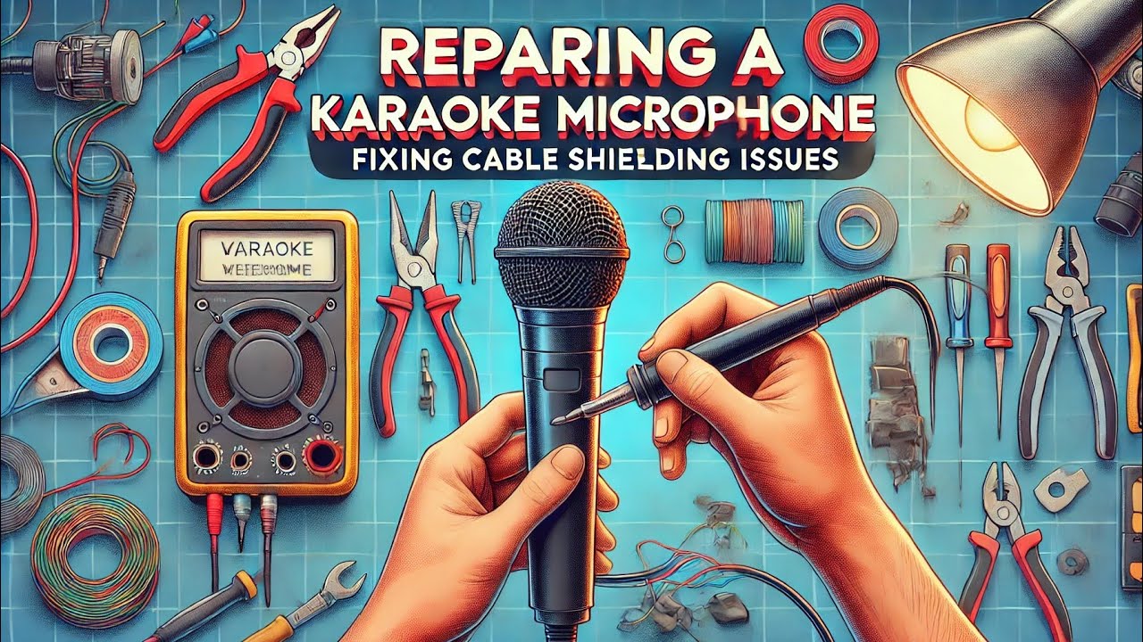 How to Repair a Karaoke Wired Microphone: Fixing a Bad Cable Shielding ...
