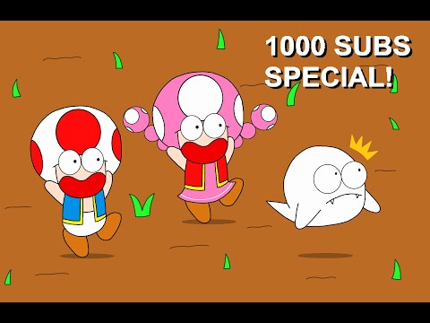 Toad and Toadette in a Big World again! (Animation)