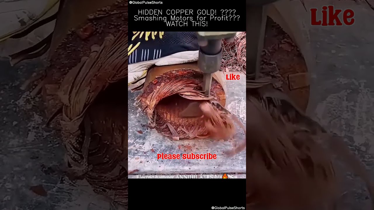 HIDDEN COPPER GOLD Smashing Motors For Profit WATCH THIS Scrapmetal Urbantreasure