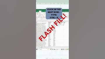 This Excel Shortcut Feels Like Cheating 😱 | CTRL+E Flash Fill Trick