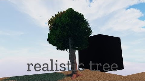 realistic tree speedbuild - obby creator