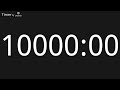 10000 minute countup timer