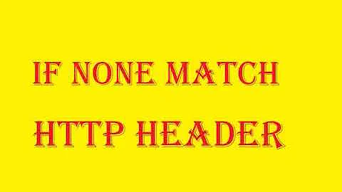 If None Match http header