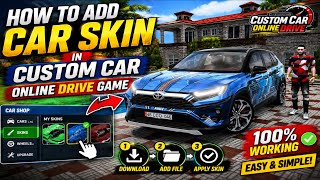 How To Add Car Skin in Custom Car Online Drive Game 🔥 | 100% Working Method screenshot 4