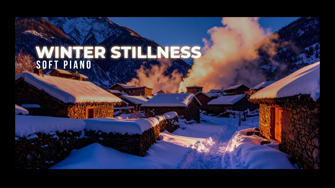 Relaxing Ambient Music ❄️ Soft Piano & Winter Background Atmosphere