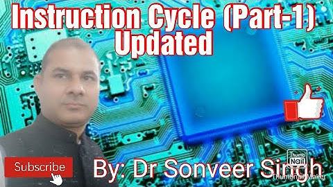 #Lecture-16 #Microprocessor & Peripheral Devices #Instruction Cycle (Part-1)_Updated Hindi l English