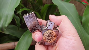 Deva.vn l Zippo dán Emblem hình rồng ZN116 l Giá: 1.900.000 Đ