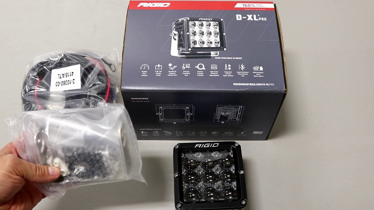 Rigid industries D2 proシリーズ　LEDスポット Rigid Industries® D-Series Spot Amber Pro Lens LED Light