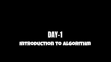 ⭐ 100 Days of Coding: Day 1 – Introduction to Algorithms ⭐