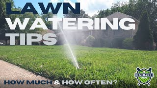 Lawn Watering Tips - How long should you water your lawn? In-ground System VS Manual Sprinklers.