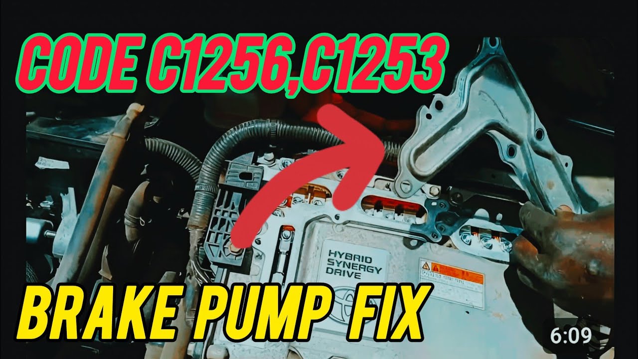 Toyota Hybrid C1256 C1253 Brake Actuator FIX | pump motor low