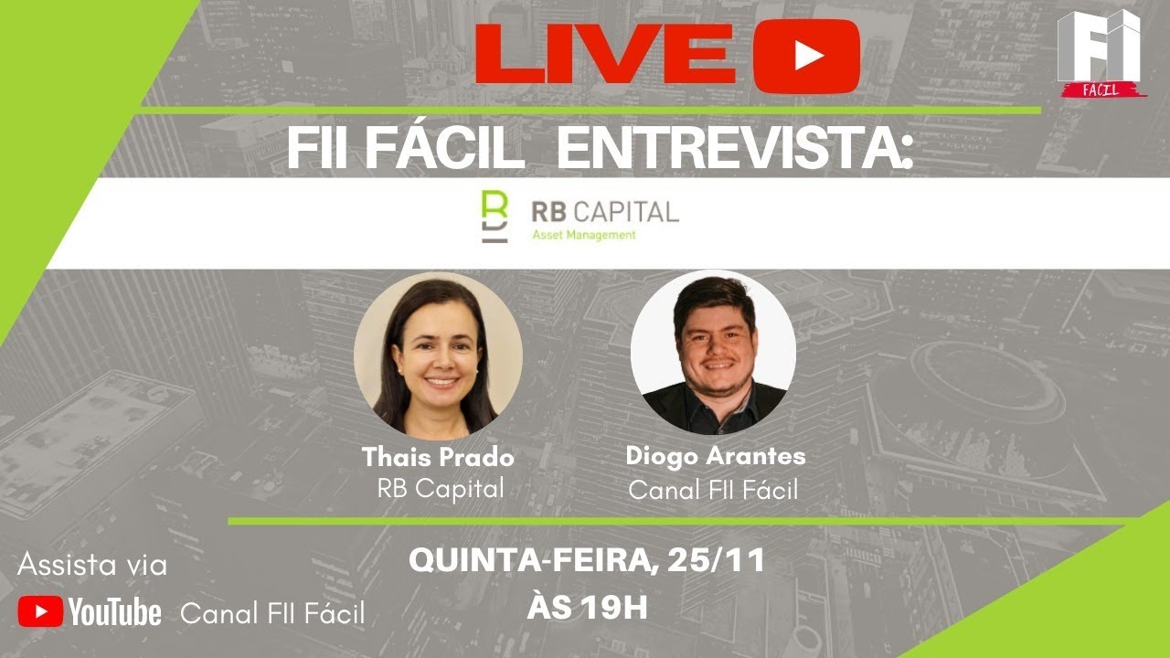 Fundos Imobiliários: LIVE com Thais Prado - RB Capital - RRCI11