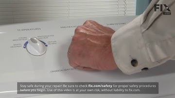 Frigidaire Dryer Repair – How to replace the Selector Knob