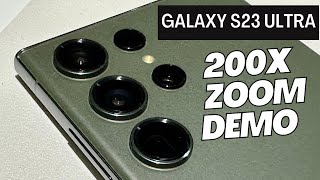 Galaxy S23 Ultra 200X Camera Demo! by GottaBeMobile 2,013 views 1 year ago 2 minutes, 35 seconds