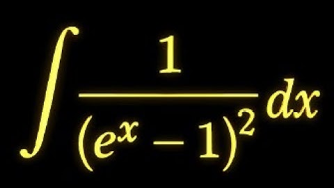 Step-by-Step👍: Solve ∫1 / (e^x - 1)² dx Using Substitution