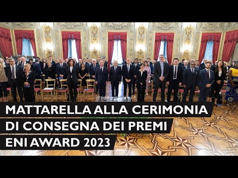 Cerimonia di premiazione dei vincitori Eni Award 2023