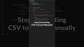 Stop Converting CSV to Excel Manually #python #coding