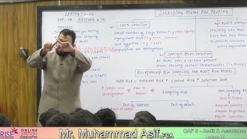 CAF 8 | Sir Muhammad Asif | Audit and Assurance Lecture 79