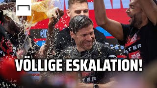 Bierdusche für Alonso! Leverkusen-Stars stürmen die Pressekonferenz | Bayern 04 Leverkusen