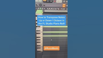 FL Studio 20 Hot Key : How to Transpose Notes Up or Down an Octave