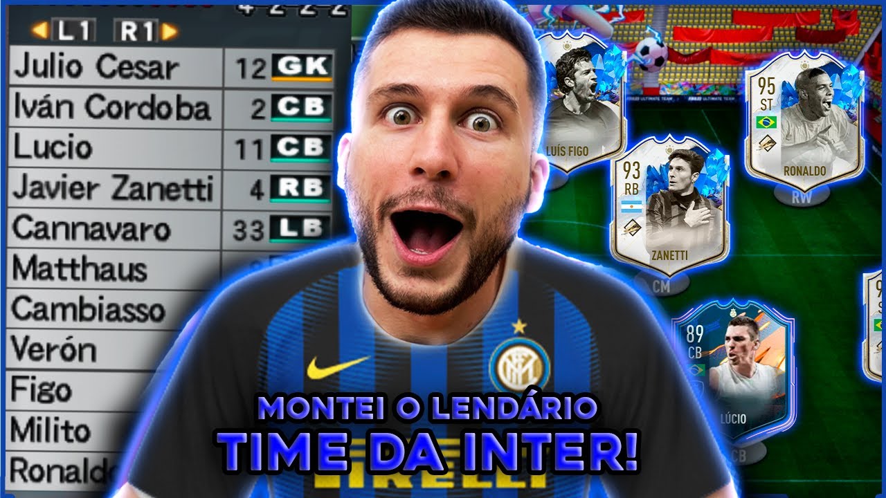 MONTEI O LENDÁRIO TIME DA INTERNAZIONALE NO FIFA!!! ULTIMATE TEAM