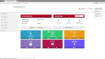 Text Message Marketing Dashboard Overview