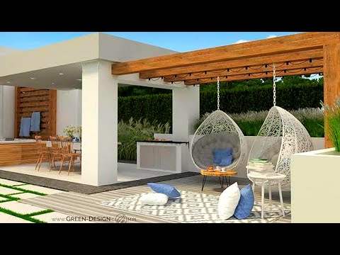 200 Backyard Patio Design Ideas 2022 Rooftop Garden Landscaping ideas House Exterior Terrace Design