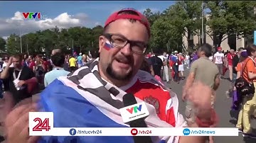 Muôn vàn kiểu ăn mừng của CĐV Nga sau chiến thắng của ĐT Nga - Tin Tức VTV24