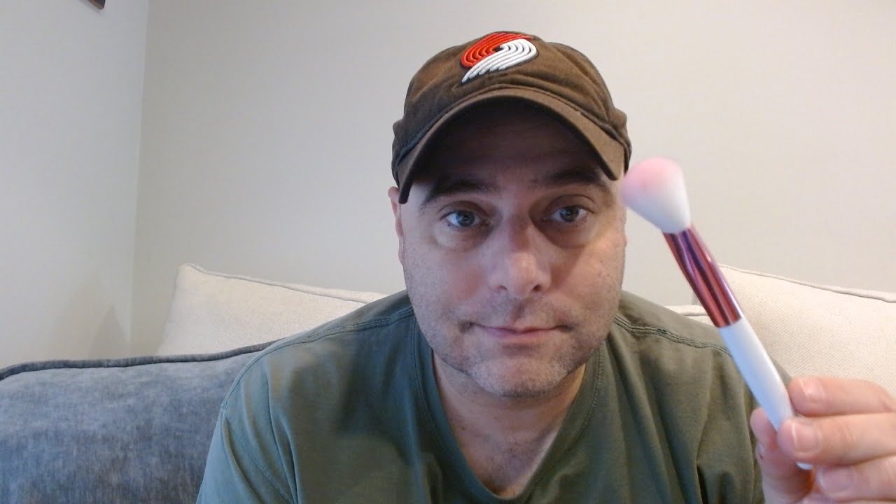 ASMR Gum Chewing Camera Brushing, Tapping and Hand Motions