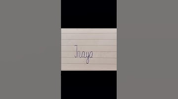 Inaya ❤️ How to write name in cursive How to learn Cursive #shorts #shortfeed #cursive