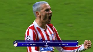 Highlight 5-2 Atletico Madrid Vs Tottenham Champions League 202526 Goals Griezmann Alvarez