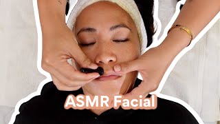 ASMR facial treatment (whispers and sounds)