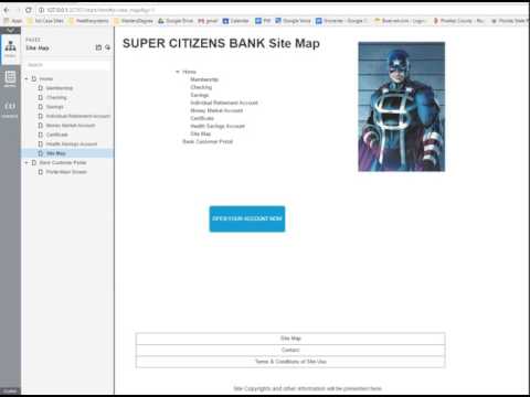 Wire Frame Video - Super Citizens Bank Finance Management Portal v 1.0