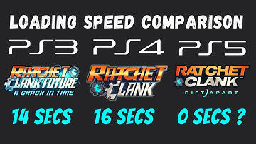 Ratchet & Clank PS5 vs PS4 vs PS3 | Early Loading Speed Comparison