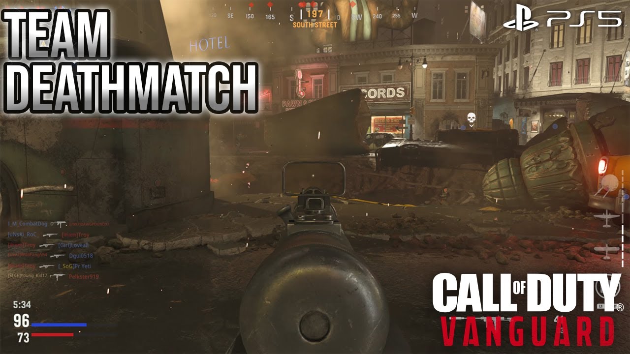 Call Of Duty: Vanguard Team Deathmatch PS5 Gameplay (No Commentary ...