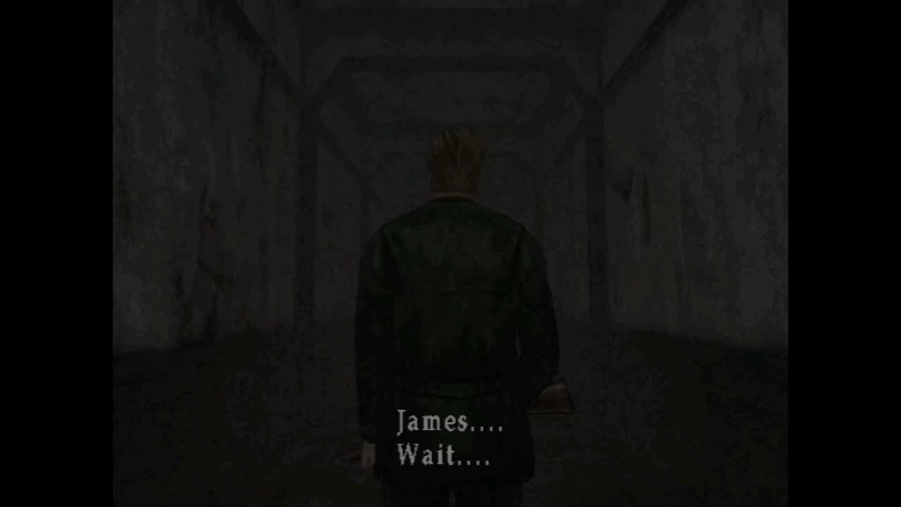 Silent Hill 2 - James brings flowers to Mary in the hospital scene