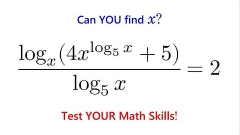 Think You Know Logarithms? Try This!