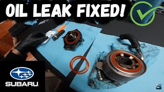 How To Replace Subaru Oil Cooler Gaskets! No More Leaks! Subaru Engine EJ255