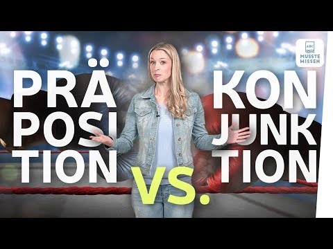 Video: Unterschied Zwischen Präpositionen Und Konjunktionen