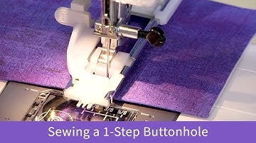 How to Sew a Buttonhole on the Baby Lock Zeal