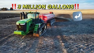The STINKIEST job on the FARM we haul 3 million gallons of manure in 3 days. (Watch till the end)