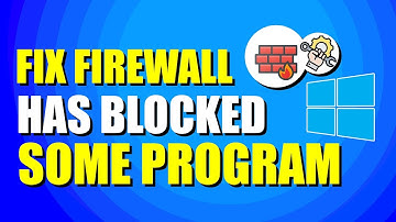 How To Fix Windows Firewall Has Blocked Some Features Of This Program (Quick & Easy)