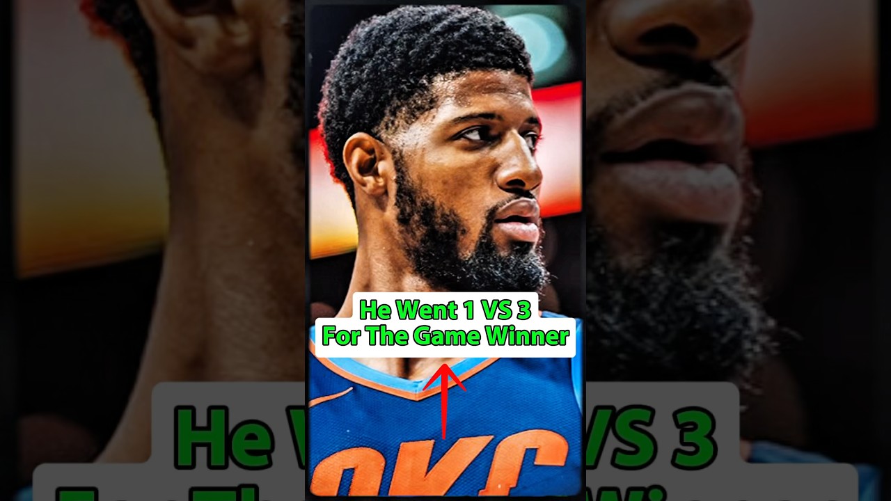 Paul George Goes 1 V 3 for Ball Game…