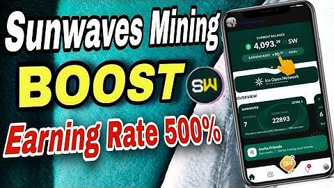 Sunwaves Mining Boost 500% | Sunwaves Mining | Sunwaves Mining Speed Boosting |Sunwaves X IceNetwork