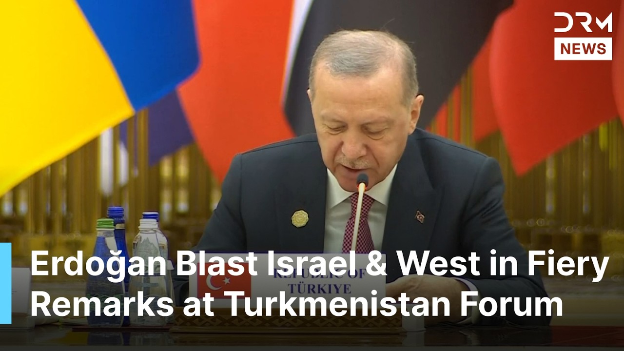 FULL SPEECH: Erdoğan Criticizes Israel and Western Powers in Powerful Turkmenistan Speech | AQ1B