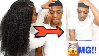 Transforming my boyfriend into a girl hilarious!!