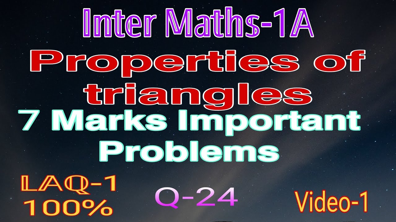 INTER MATHS 1A Properties Of Tirangles ipe2025 LAQ intermaths Inter maths 1a properties of tirangles ipe2025 laq intermaths