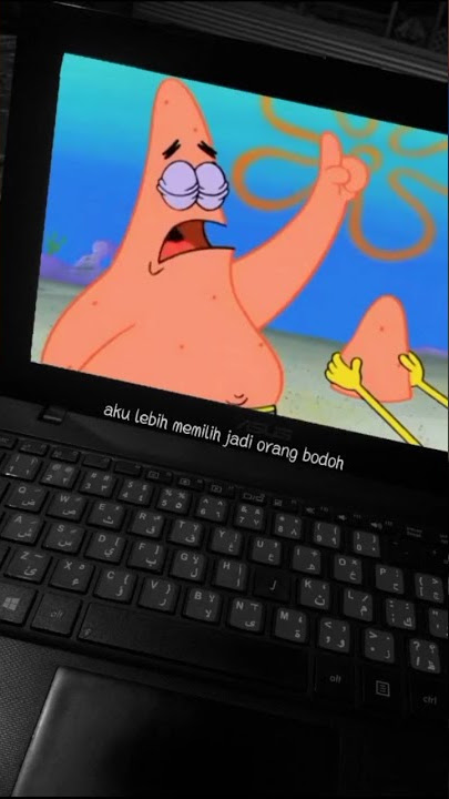 status wa keren Patrick star lebih baik jadi bodoh tapi mempunyai sahabat