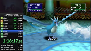 Pokemon Stadium (Switch) - Gym Leader Castle Round 1 Speedrun in 1:28:56 [Current World Record]