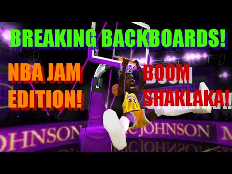 NBA JAM BACKBOARD BREAKING DUNKS! 2016